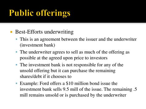 best efforts underwriting|underwritten public offering.